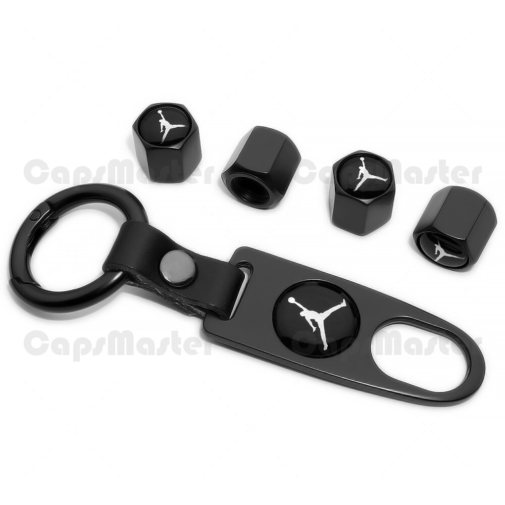 Universal Car Wheel Tire Valve Dust Stem Air Cap Keychain NBA Jumpman Air Jordan