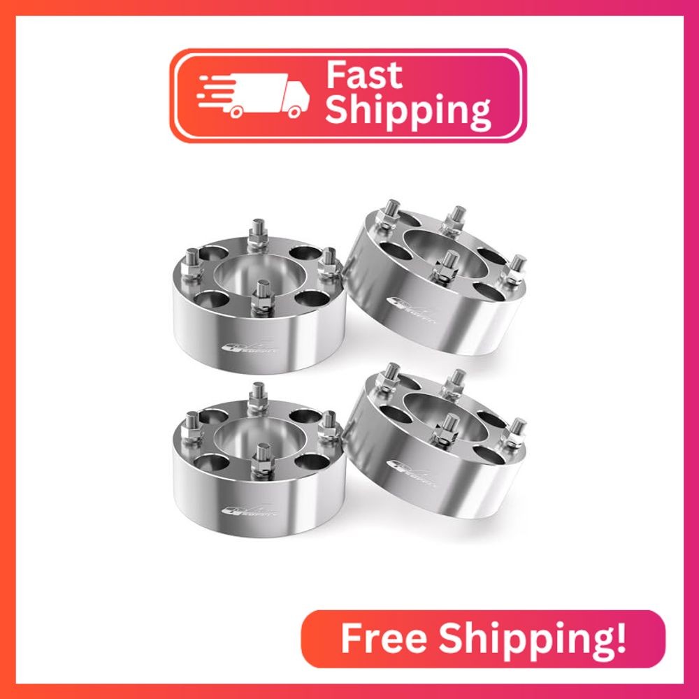 GAsupply 4x110 ATV Wheel Spacers 2 inch 74mm Hub Bore 10×1.25 Studs, 4 Pack