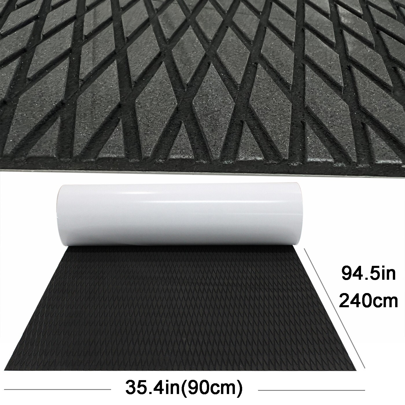 EVA Foam Boat Marine Flooring Faux Teak Yacht Decking Sheet Mat Black Diamond
