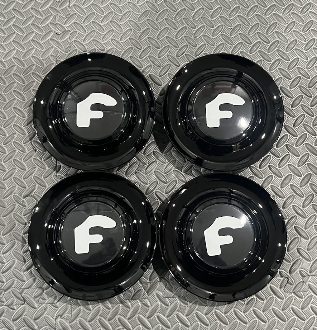 4pcs Black Floating Center Caps fits for Forgiato XL Rim Hubcap 7.2
