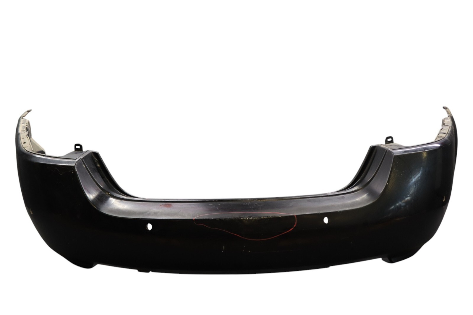 07-11 Jaguar XK XKR X150 Rear Lower Bumper Cover Panel Assembly Black Oem