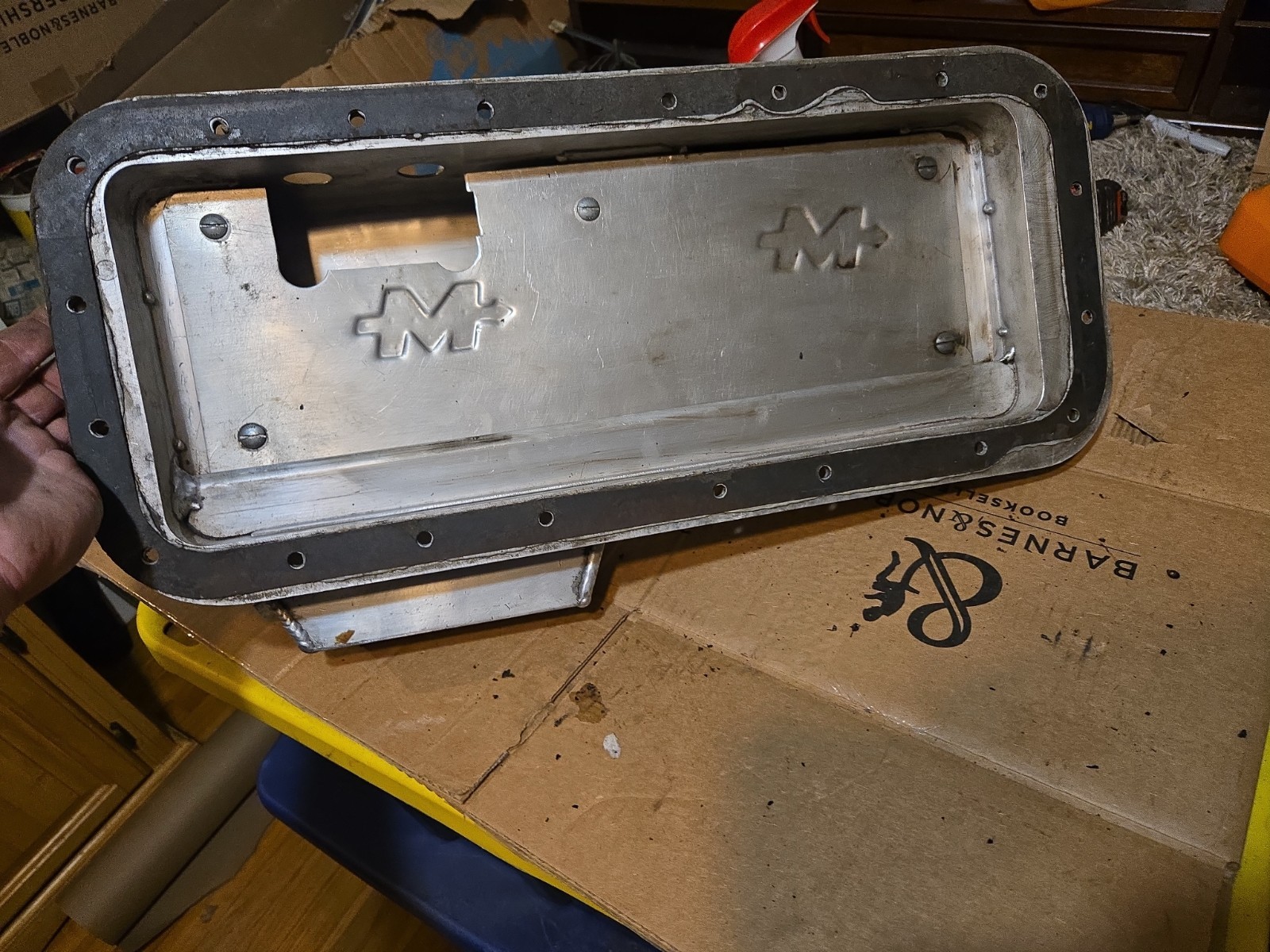 1966-72 MOPAR ALUMINUM RACING Oil Pan W PUMP HOLES A,B,E BODY 383 440 426 HEMI 1966-72 MOPAR ALUMINUM RACING Oil Pan W PUMP HOLES A,B,E BODY 383 440 426 HEMI