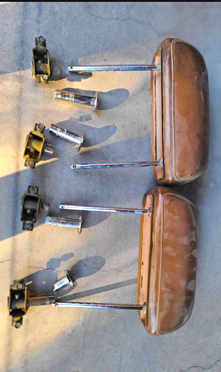 1968 Mercury Cougar Dual Post Headrest Set 1968 Mercury Cougar Dual Post Headrest Set