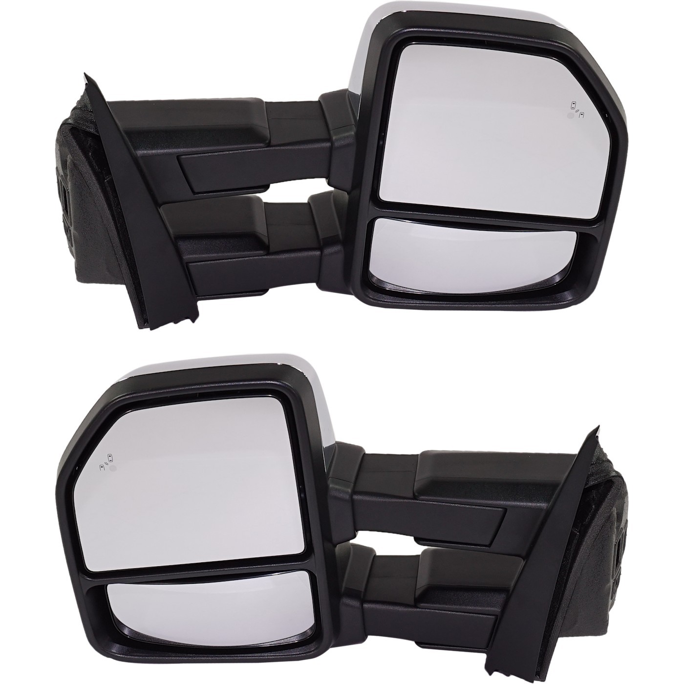 Towing Mirrors Set of 2  Driver & Passenger Side Heated for F150 Truck Ford Pair