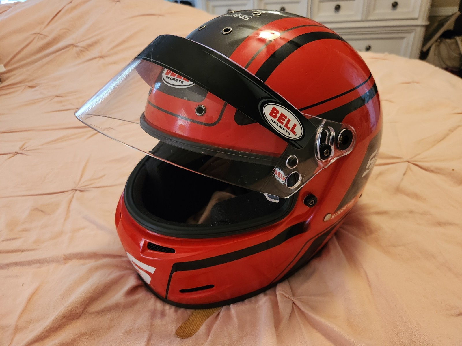 Snap On Tools Edition Bell K1 Racing Helmet - Size Medium Snap On Tools Edition Bell K1 Racing Helmet - Size Medium