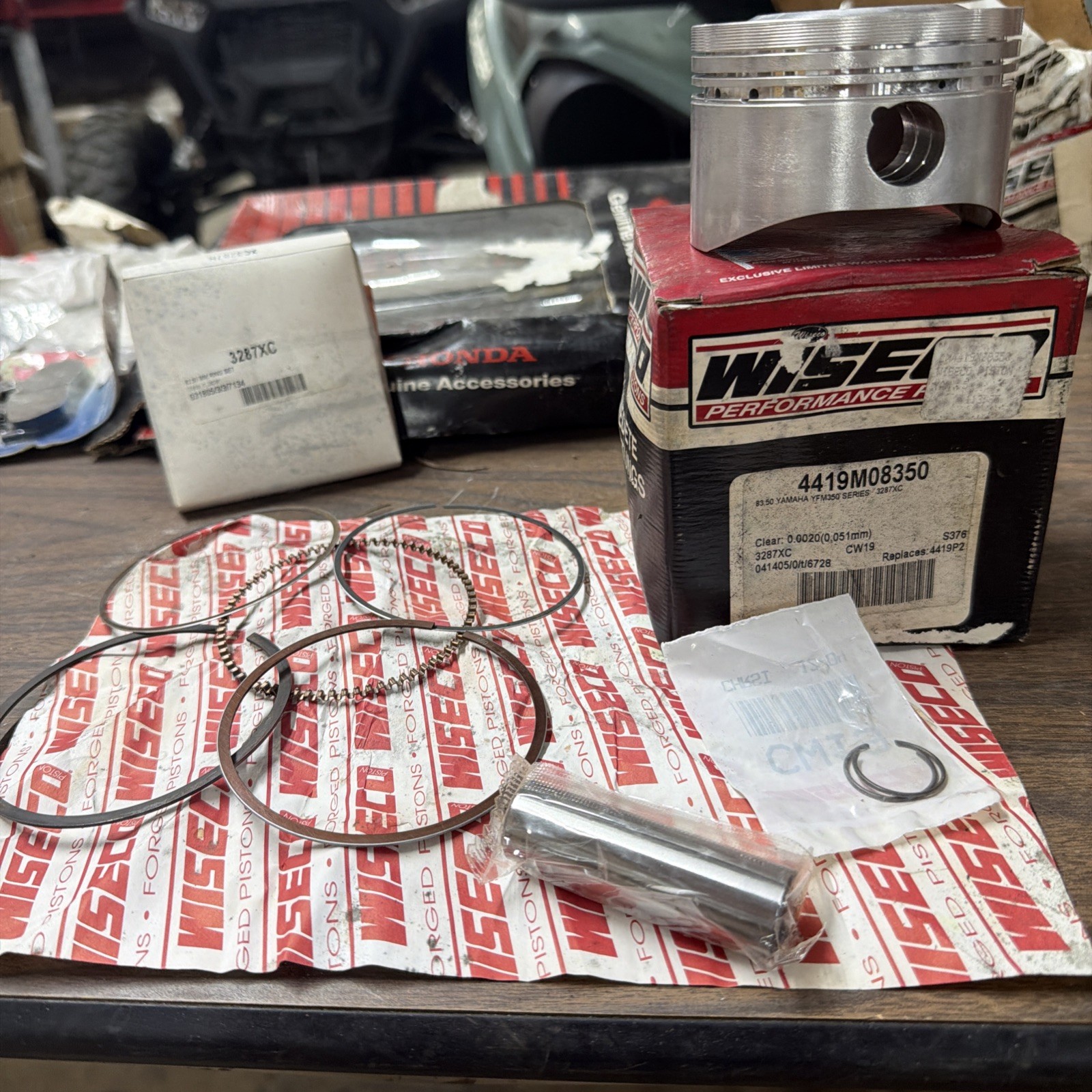 Nos Wiseco Piston Kit, 0.50mm Oversize 83.50mm Yamaha YFM350 Warrior 1987-2004 Nos Wiseco Piston Kit, 0.50mm Oversize 83.50mm Yamaha YFM350 Warrior 1987-2004