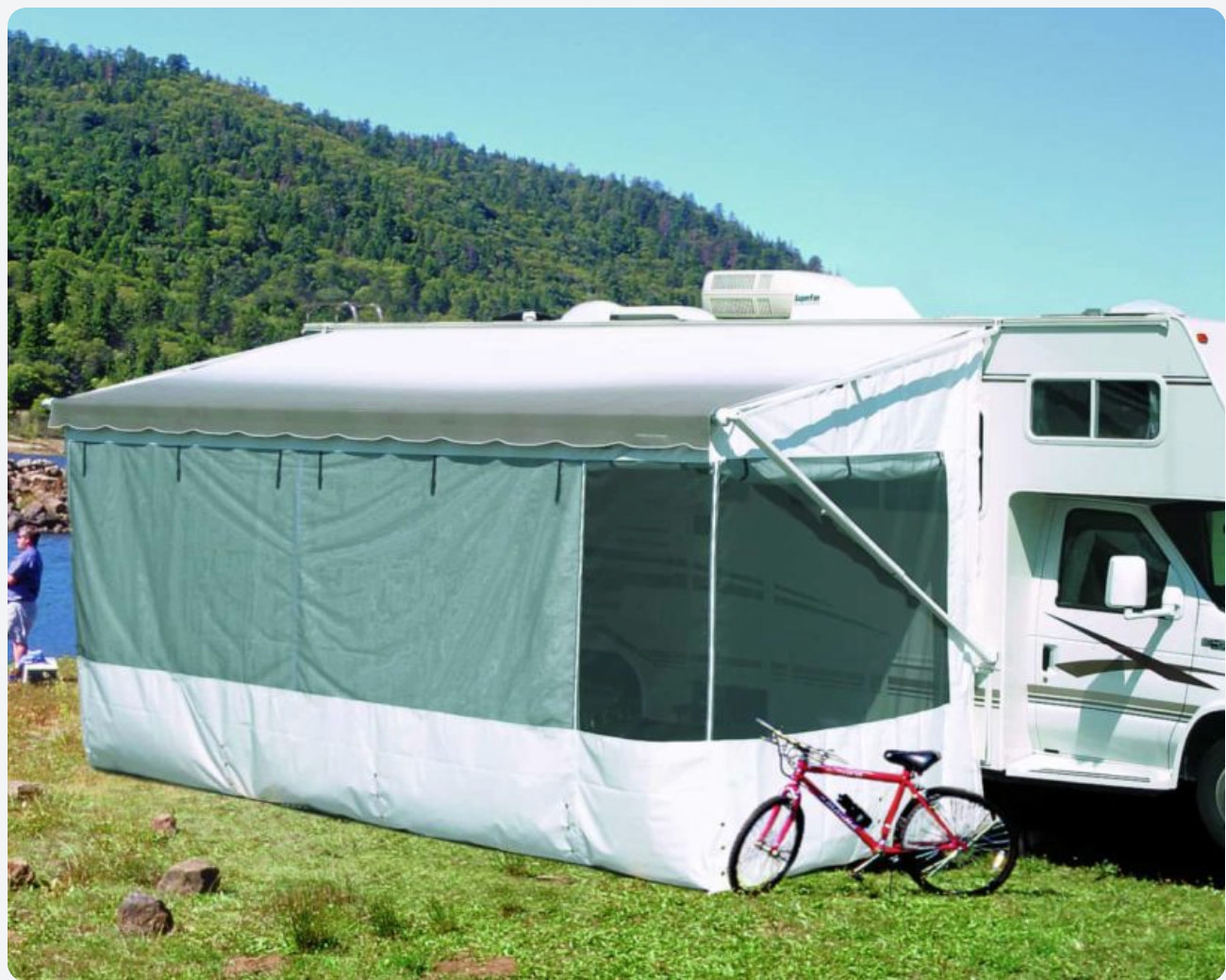ShadePro Add A Room RV Awning Screen Room 10ft in (STILL IN BOX) (BOX UNOPENED) ShadePro Add A Room RV Awning Screen Room 10ft in (STILL IN BOX) (BOX UNOPENED)