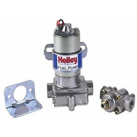 Holley 12-802-1 110 GPH Universal Blue 12v Electric Fuel Pump w/ Regulator