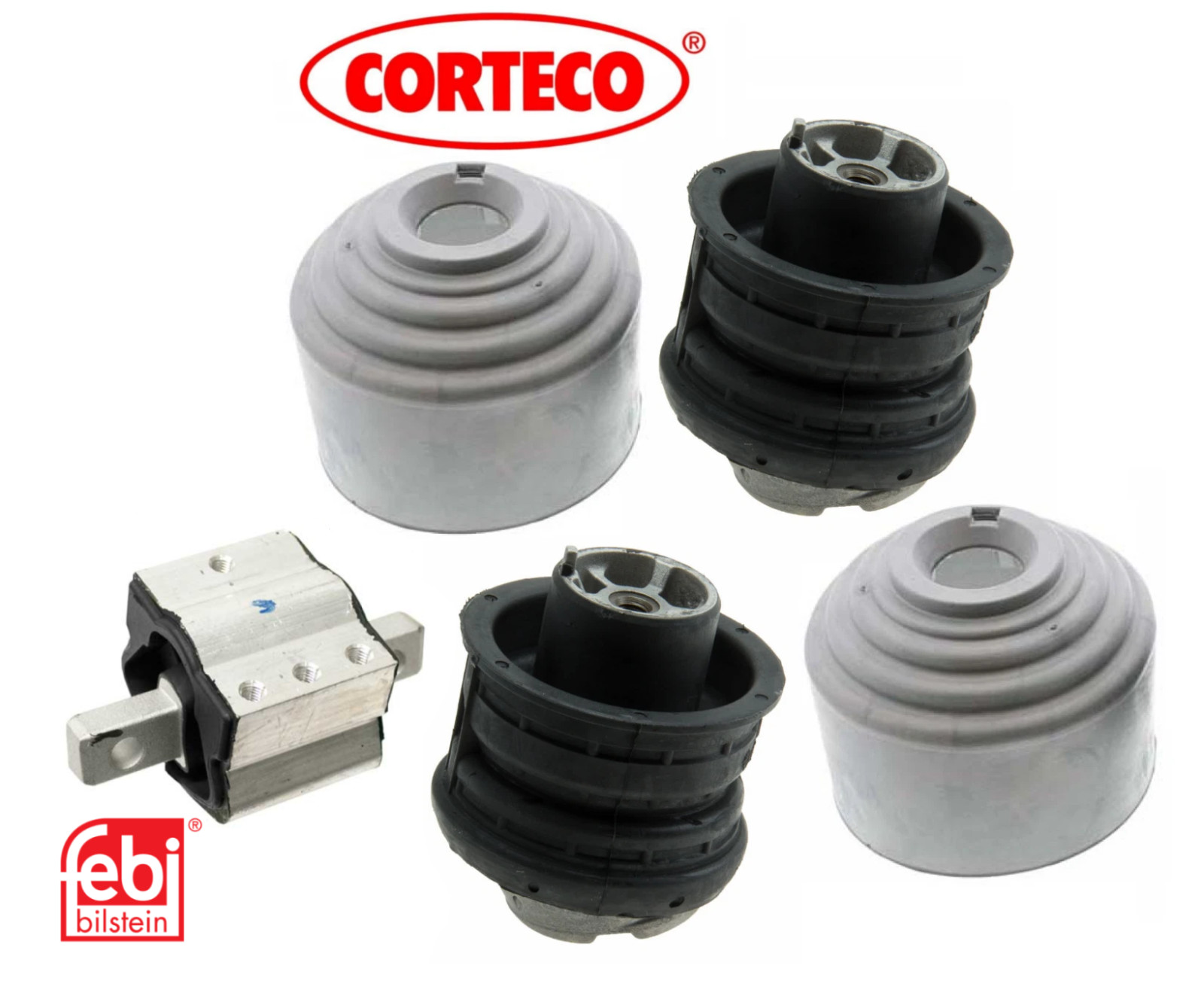 OEM Engine Motor Mount Set Lt/Rt + Transmission Mount 3pc for Mercedes CLK SLK C