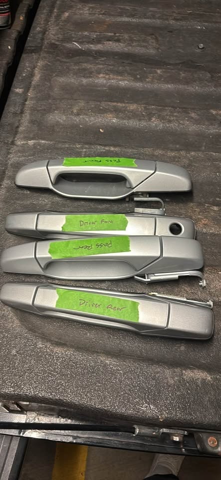 07-14 GM Silverado Exterior Door Handles - Silver Ice Metalic -Set of 4