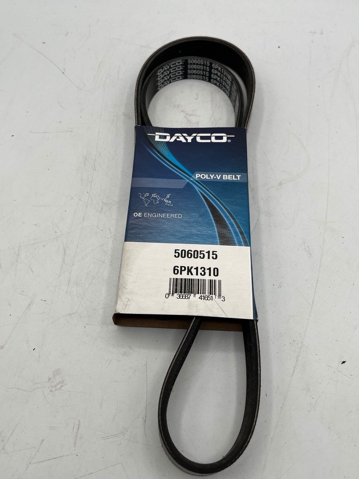 Dayco 5060515 6PK1310 Poly-V Serpentine Belt 6 Rib 51.5” AB25M Dayco 5060515 6PK1310 Poly-V Serpentine Belt 6 Rib 51.5” AB25M