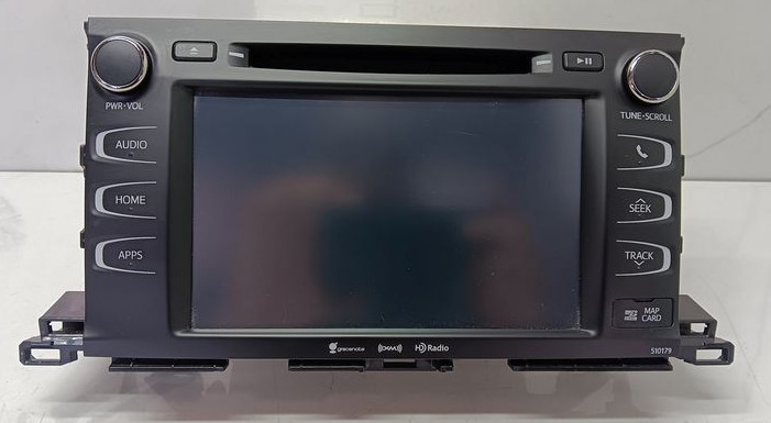 2017-2019 Toyota Highlander Radio Display Receiver ID 510179 2017-2019 Toyota Highlander Radio Display Receiver ID 510179