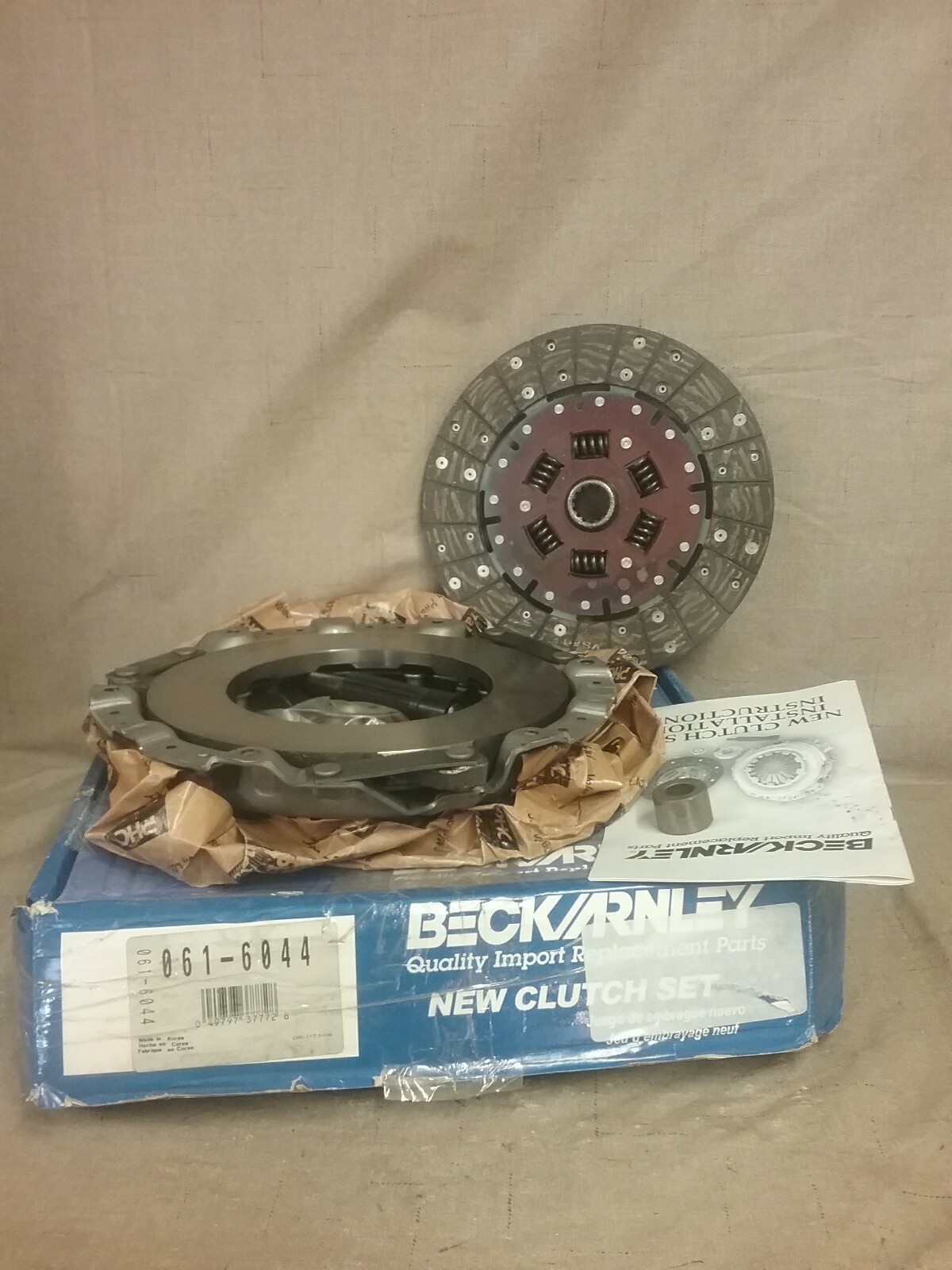 New Genuine Beck Arnley Clutch Set 061-6044