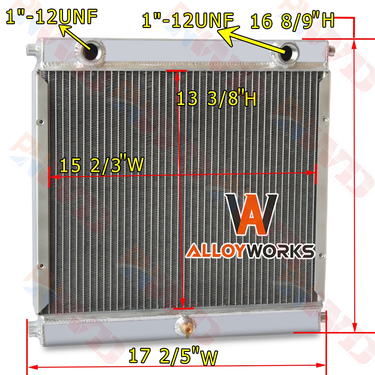 4 Rows Aluminum Radiator Fits Double Pass Dragster Roadster Style. 4 Rows Aluminum Radiator Fits Double Pass Dragster Roadster Style.