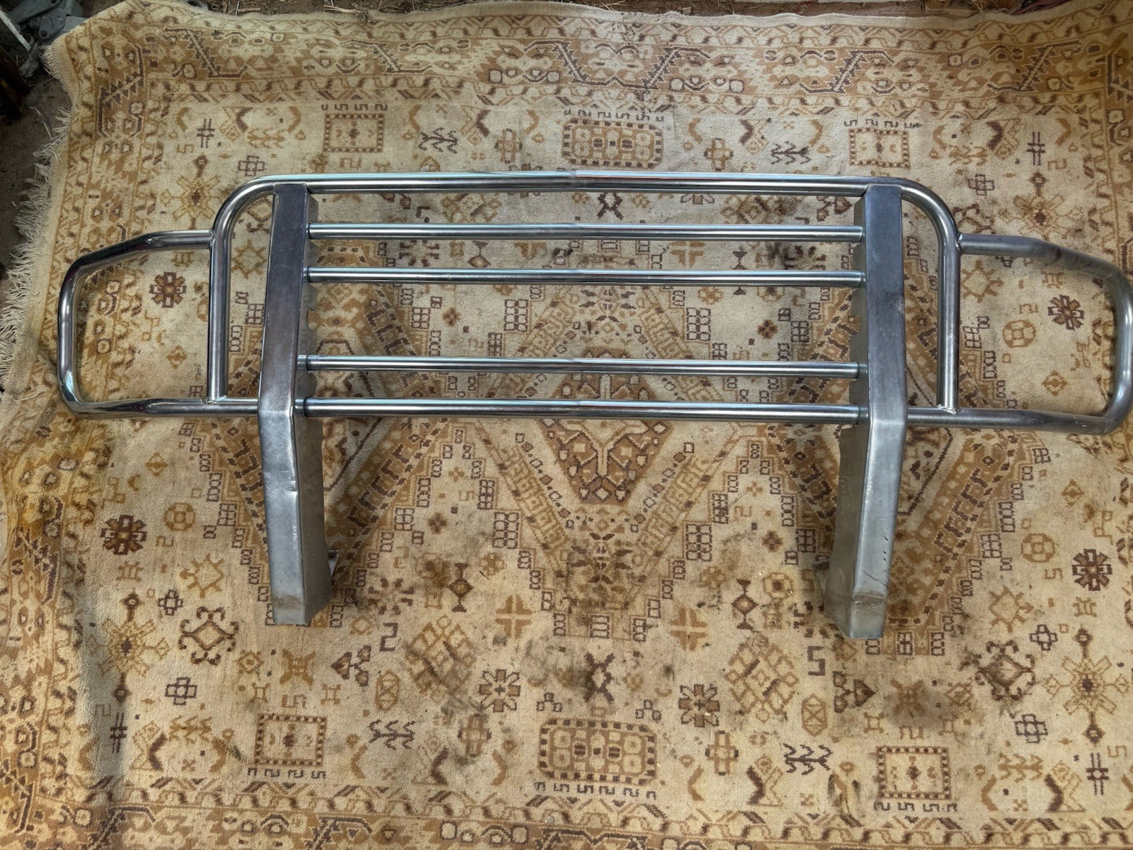 Vintage Chrome Truck Push Bar / Grille Guard Heavy Duty Classic 4x4 Accessory