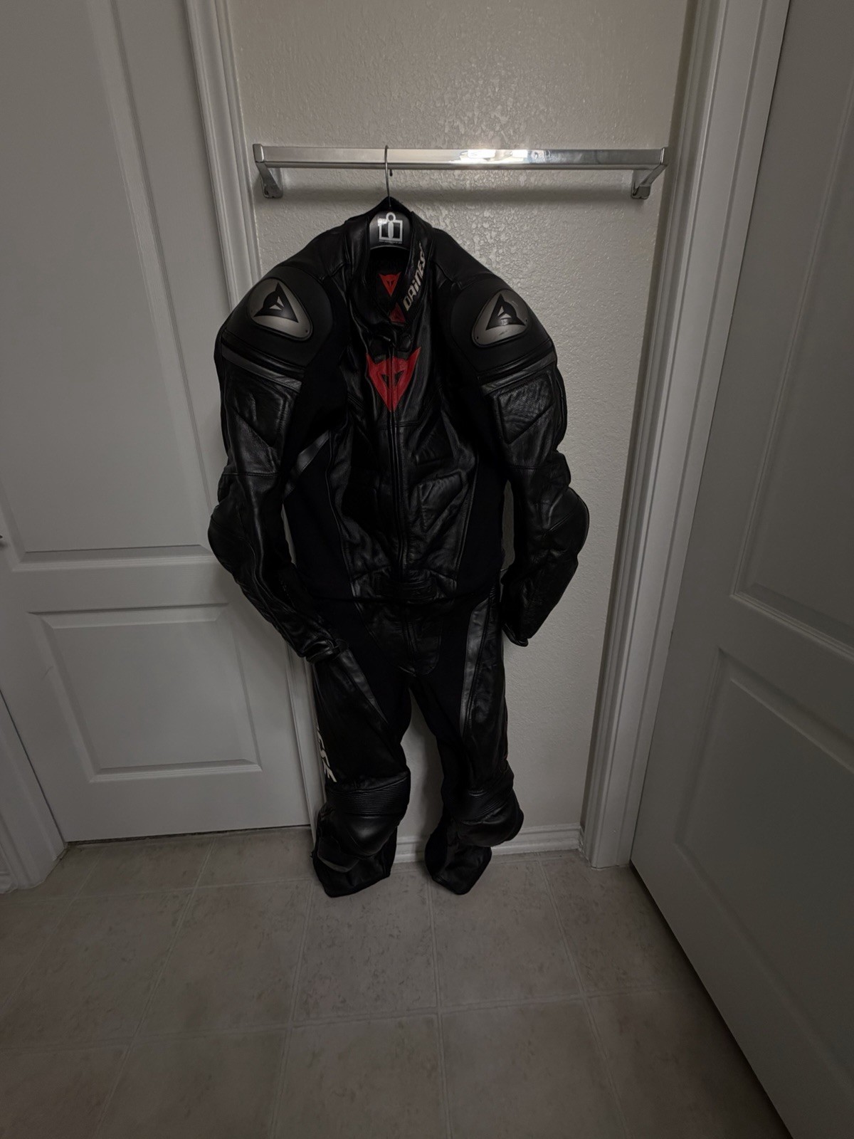 Dainese Full Suit Size 52, SIDI Riding Boots, Dainese Gloves, Arai Moto Helmet
