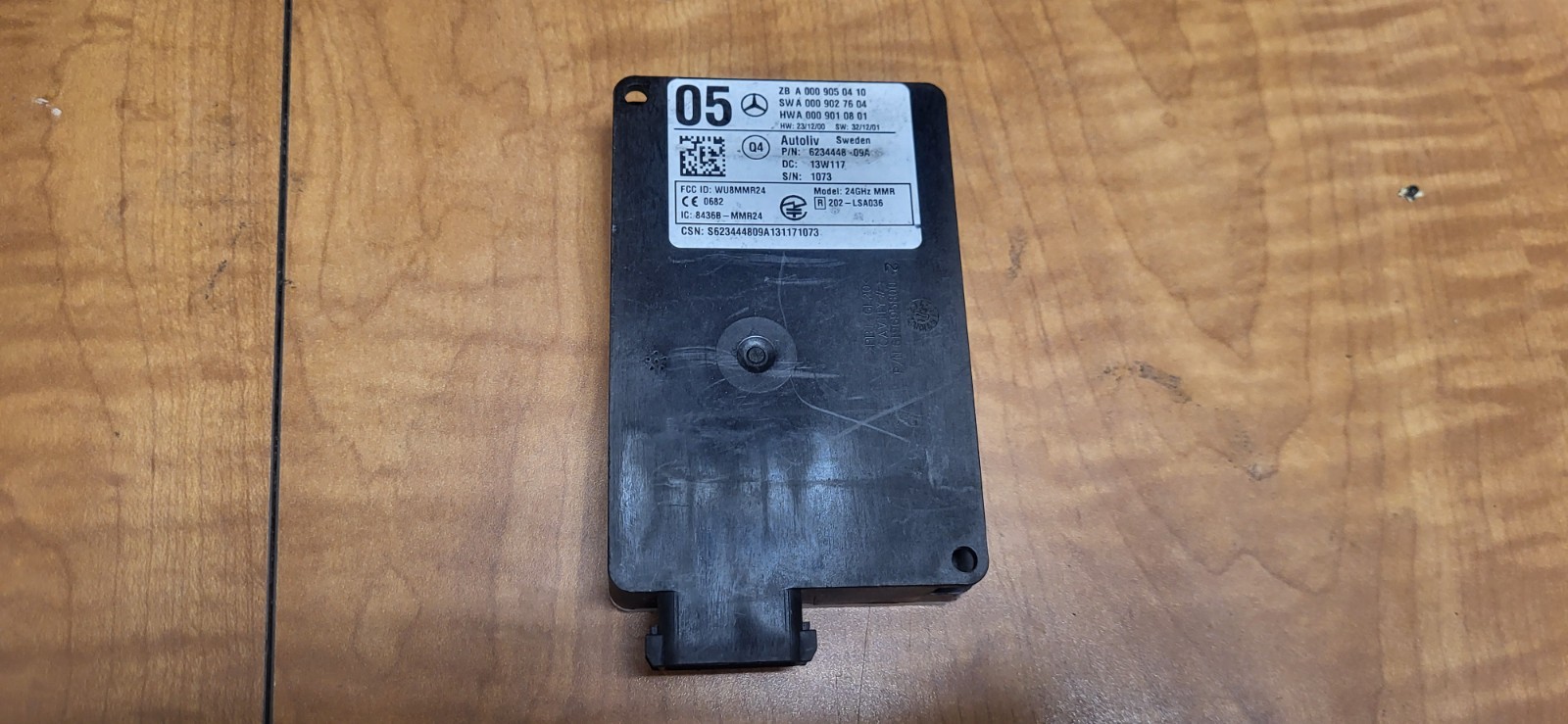 2014-2018 MERCEDES-BENZ CLA RADAR DISTANCE SENSOR 6234448 09A OEM USED *PN376 2014-2018 MERCEDES-BENZ CLA RADAR DISTANCE SENSOR 6234448 09A OEM USED *PN376