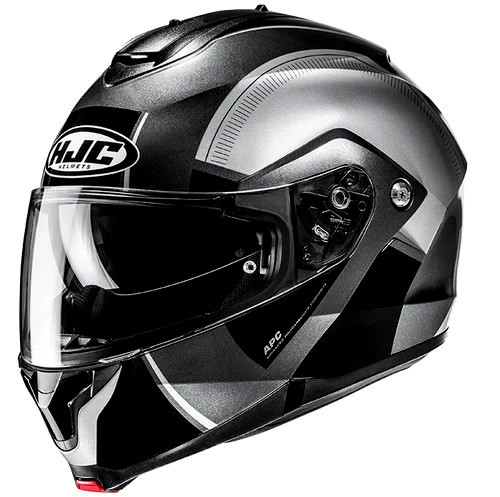 HJC C91 Jyn Modular Sunscreen Motorcycle Helmet Gray S M L XL 2X 3X 4X 5X DOT BK HJC C91 Jyn Modular Sunscreen Motorcycle Helmet Gray S M L XL 2X 3X 4X 5X DOT BK