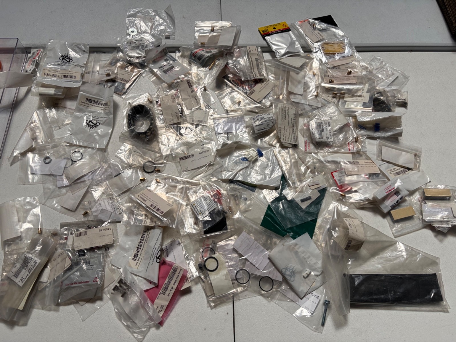 Huge Resale Lot of OEM Brand New Parts/Hardware Kawasaki Yamaha Suzuki Honda A6
