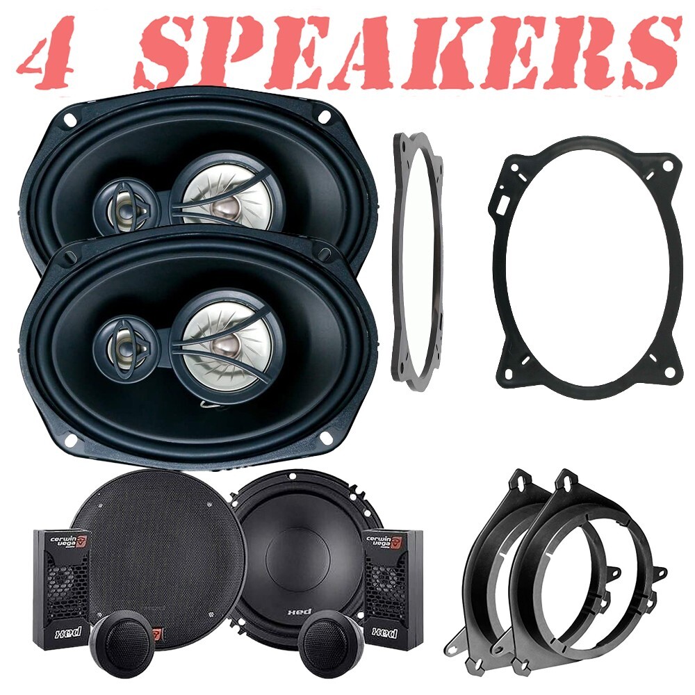 For 2003-2013 Toyota Corolla Front Door & Rear Deck 6x9\