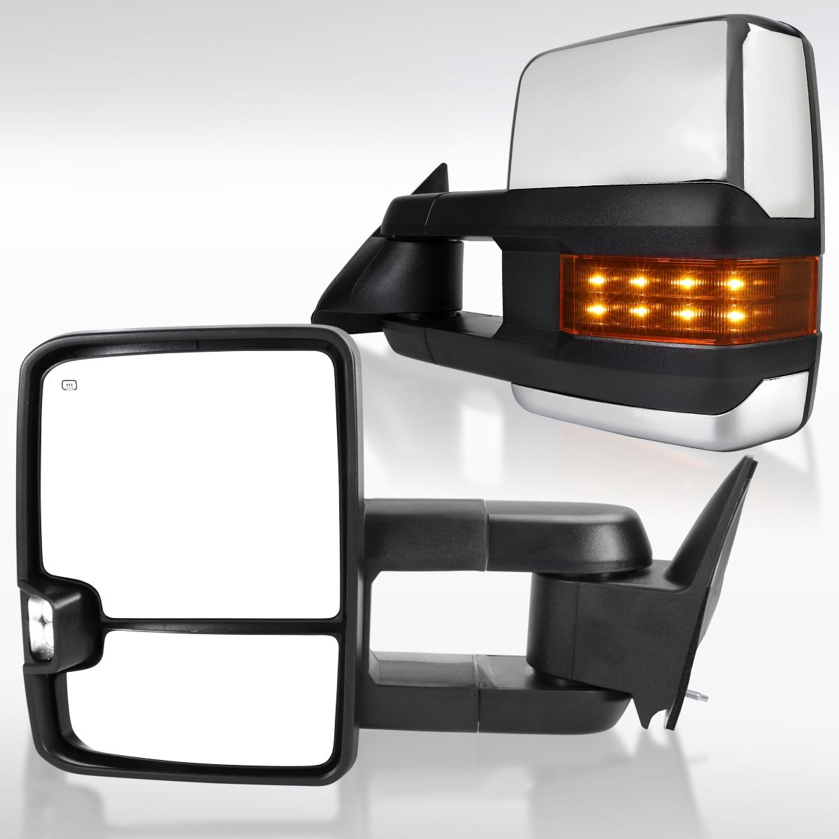 Fit 1995-1999 Chevy Tahoe 88-00 GMC C/K 1500 Power Heated Tow Mirrors+LED Signal Fit 1995-1999 Chevy Tahoe 88-00 GMC C/K 1500 Power Heated Tow Mirrors+LED Signal