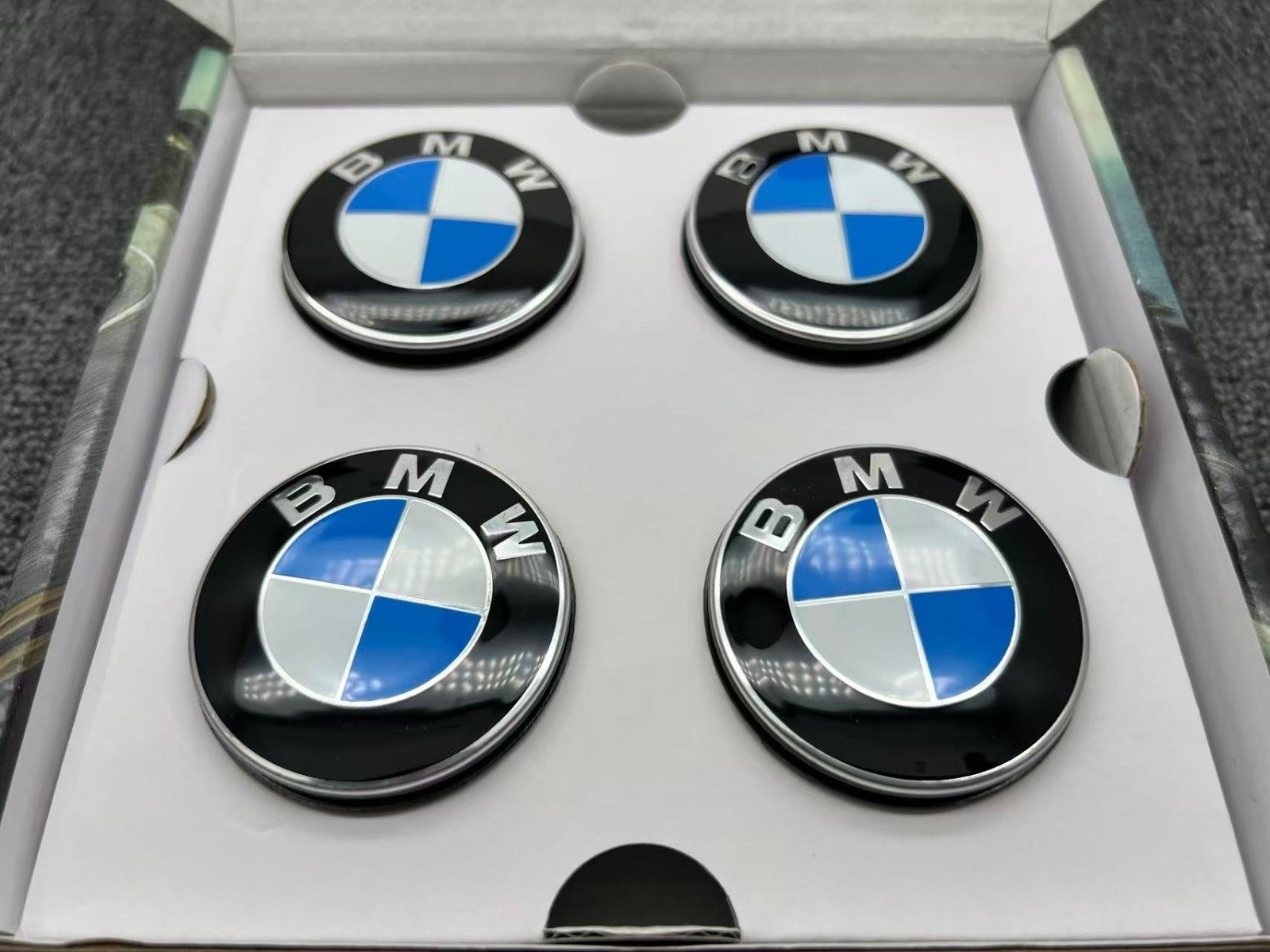BMW Alloy Wheel Self Leveling Floating Centre Caps 56mm 68mm Hub Cab Set