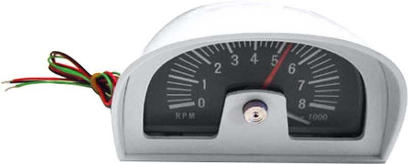 Hood Tachometer; 8000 RPM; Dixco Style; Universal Fit