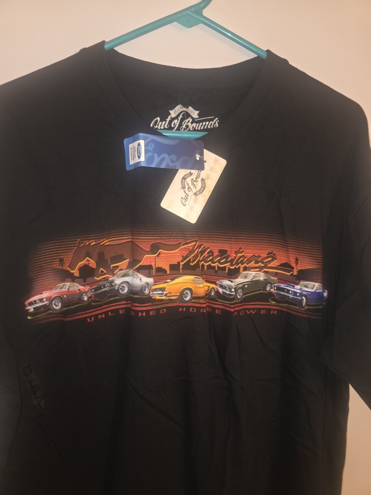 MUSTANG Unleashed Horsepower T-Shirt SOFT FEEL Out Of Bounds MEDIUM 😎Boss 302 MUSTANG Unleashed Horsepower T-Shirt SOFT FEEL Out Of Bounds MEDIUM 😎Boss 302