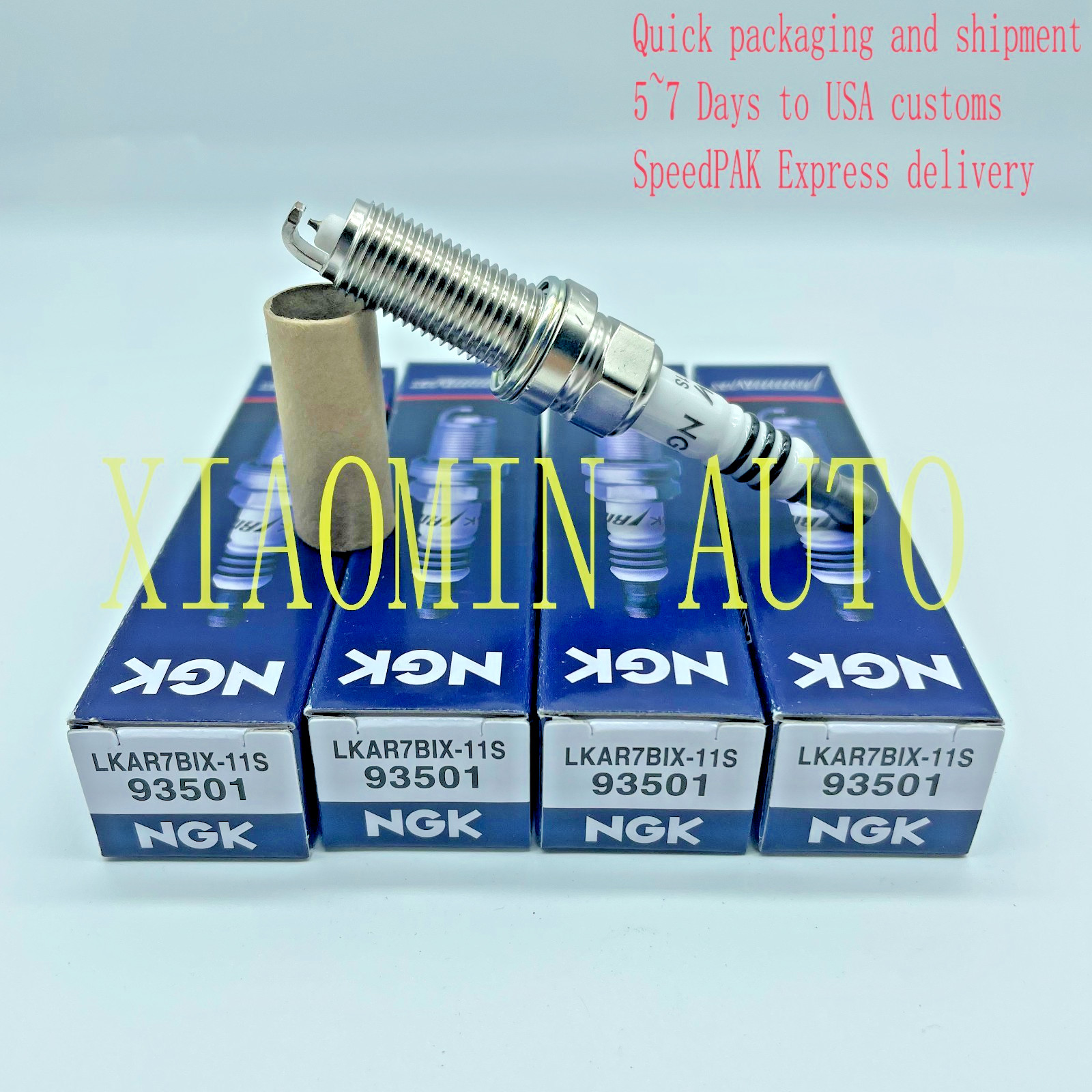 4-PARK NGK 93501 Set of 4 Spark Plugs LKAR7BIX-11S IRIDIUM IX Genuine Japan 4-PARK NGK 93501 Set of 4 Spark Plugs LKAR7BIX-11S IRIDIUM IX Genuine Japan
