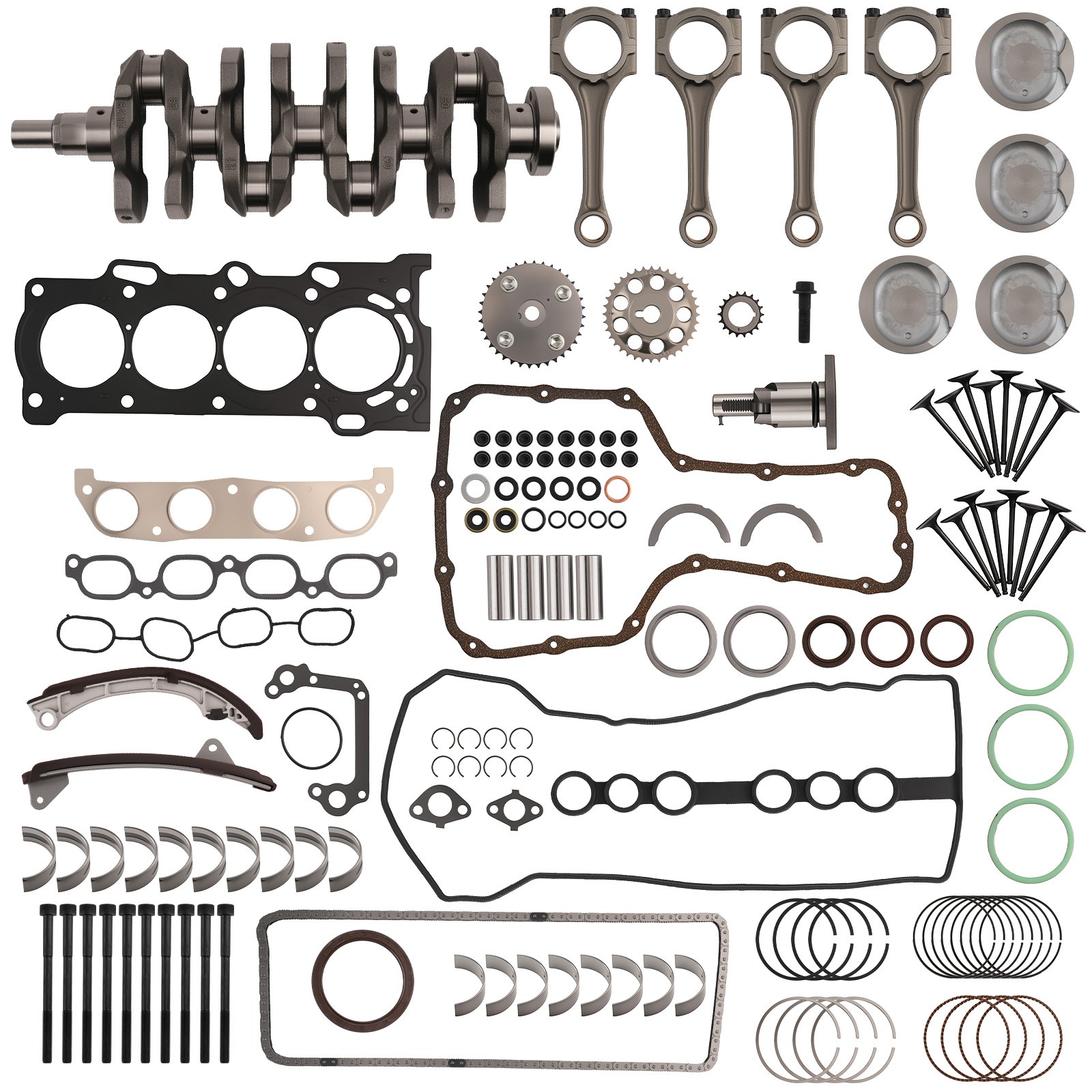 1ZZ-FE 1.8L Engine Rebuild Overhaul Kit For 98-08 Toyota Celica Corolla Matrix