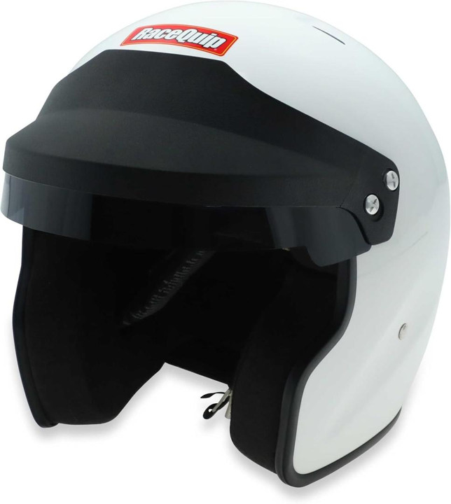 RaceQuip OF25 Open Face Racing Helmet (White, XL) RaceQuip OF25 Open Face Racing Helmet (White, XL)