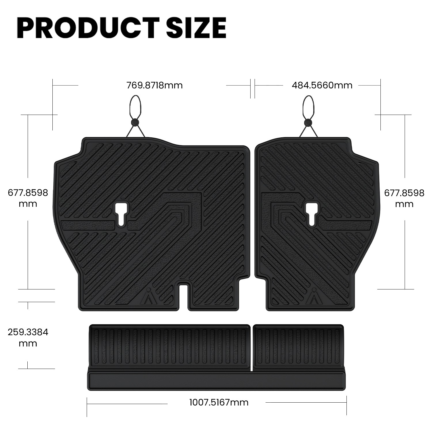 LASFIT Floor Mats & Trunk Mat for Honda CR-V CRV 2007-2026 All Weather TPE Liner