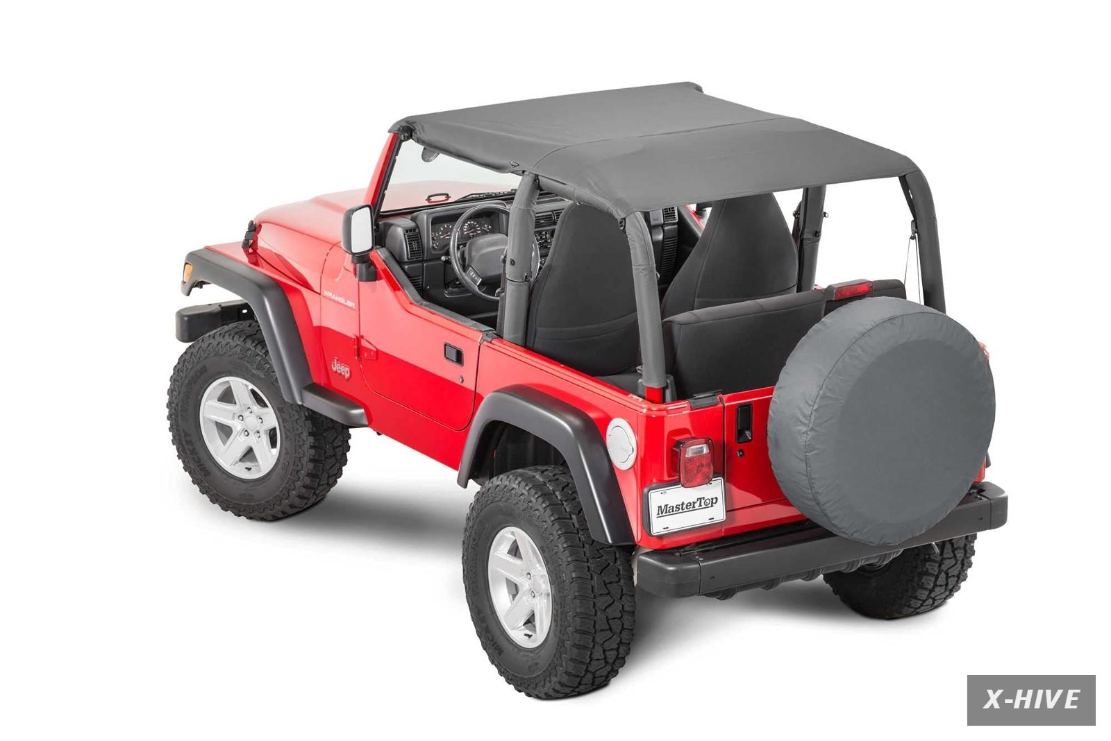 Exterior Accessories fabric 1 MasterTop Bimini Summer Soft Top Black Diamond TJ