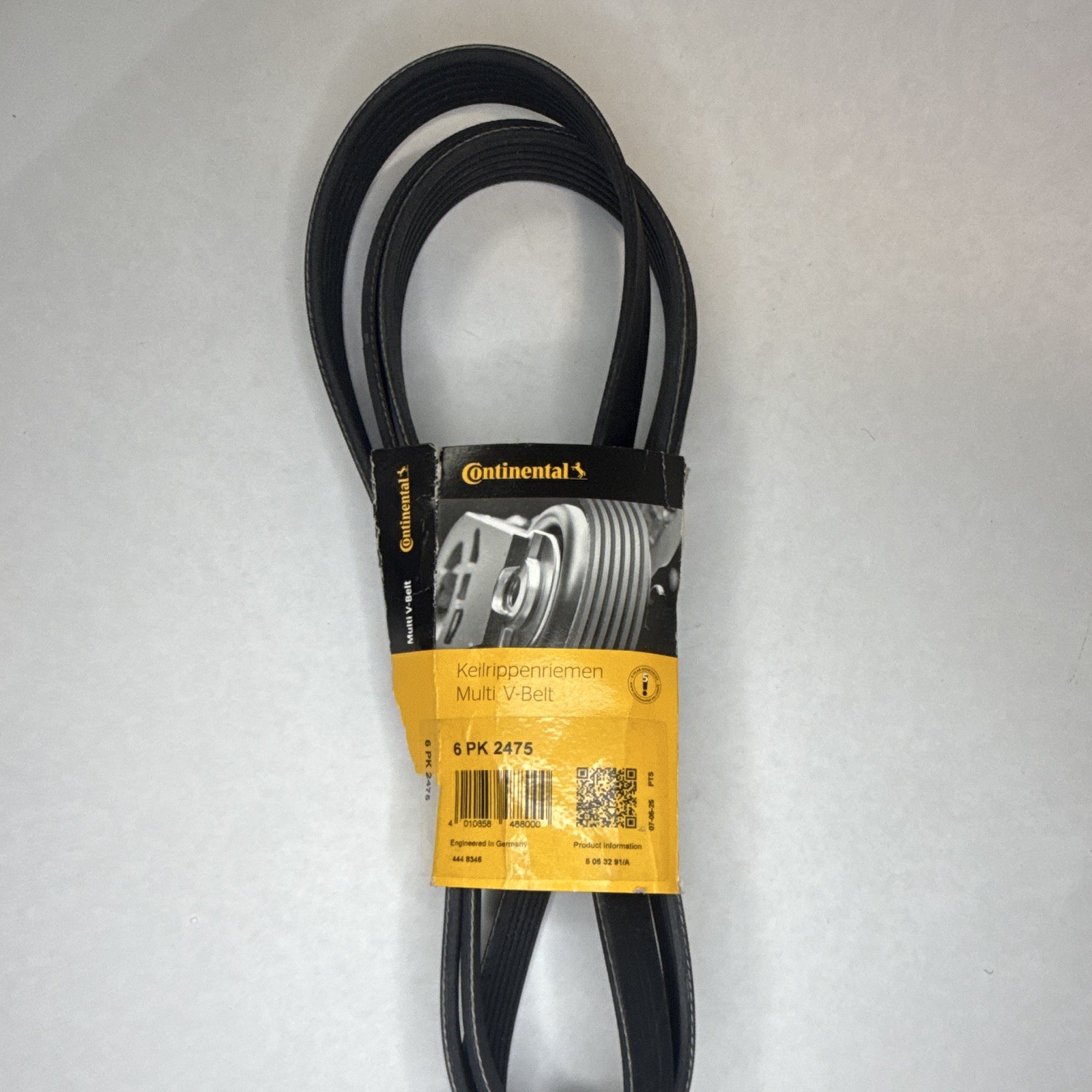 3-Pack Continental 6PK2475 Multi-V Serpentine Belts 6 Rib 2475mm New