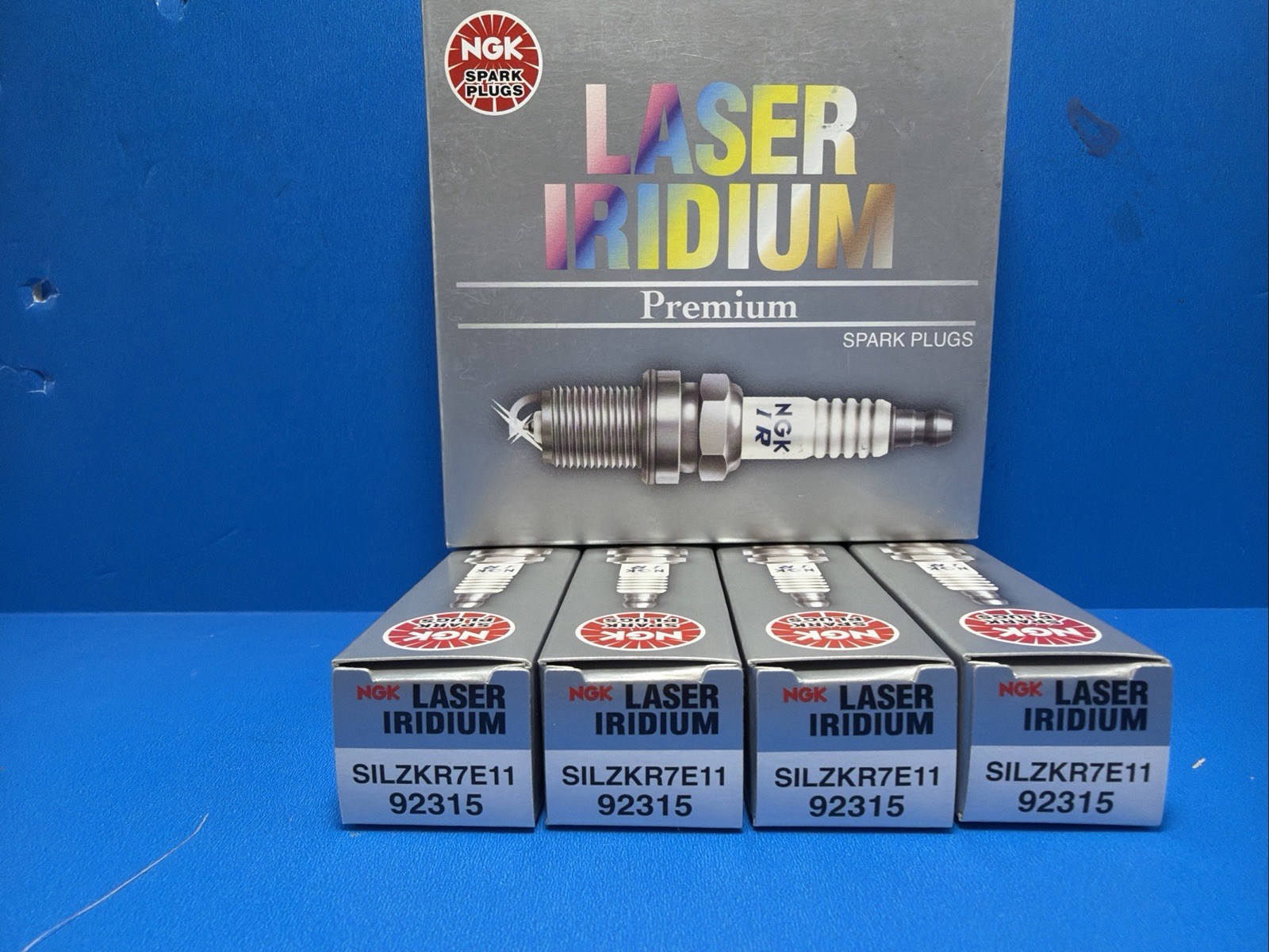 NGK LASER IRIDIUM Iridium Spark Plugs SILZKR7E11 92315 Set of 4 NGK LASER IRIDIUM Iridium Spark Plugs SILZKR7E11 92315 Set of 4