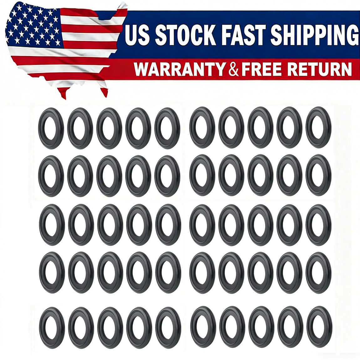 50pcs M12 Rubber Oil Drain Plug Gasket Washer 12616850, 097-119, 097119,3536966 50pcs M12 Rubber Oil Drain Plug Gasket Washer 12616850, 097-119, 097119,3536966