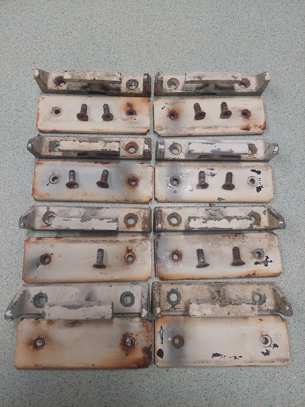 71-82 Ford Courier Bed Tie Downs Set Of 8 W/brackets OEM 1971-1982 OEM 71-82 Ford Courier Bed Tie Downs Set Of 8 W/brackets OEM 1971-1982 OEM