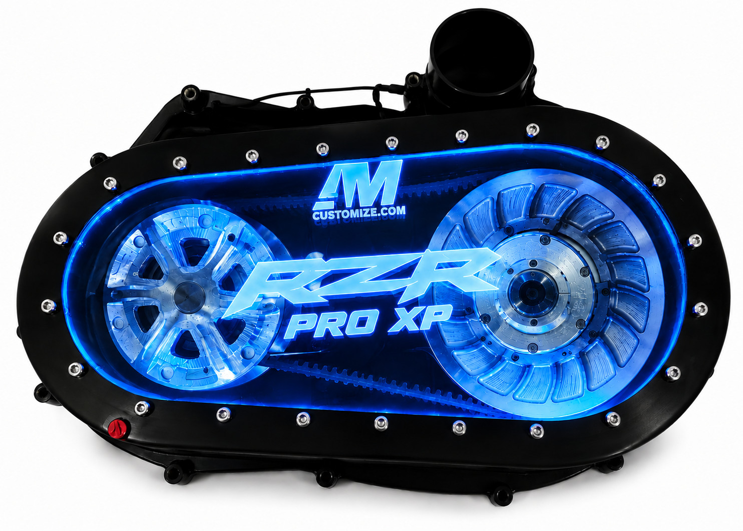 Clear CVT Cover RGB Lights Control Outer Plate Clutch For Polaris RZR PRO XP R