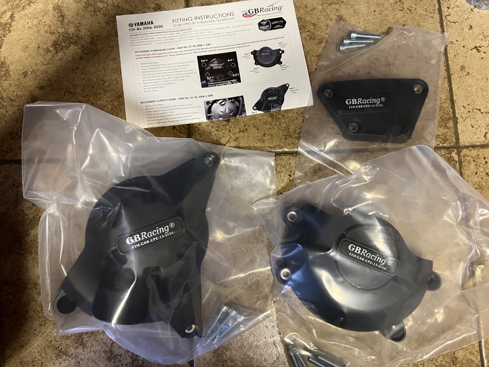 Yamaha YZF R6 Engine Cover Set Frame Sliders Case Covers 2006-2023 06 08 13 18