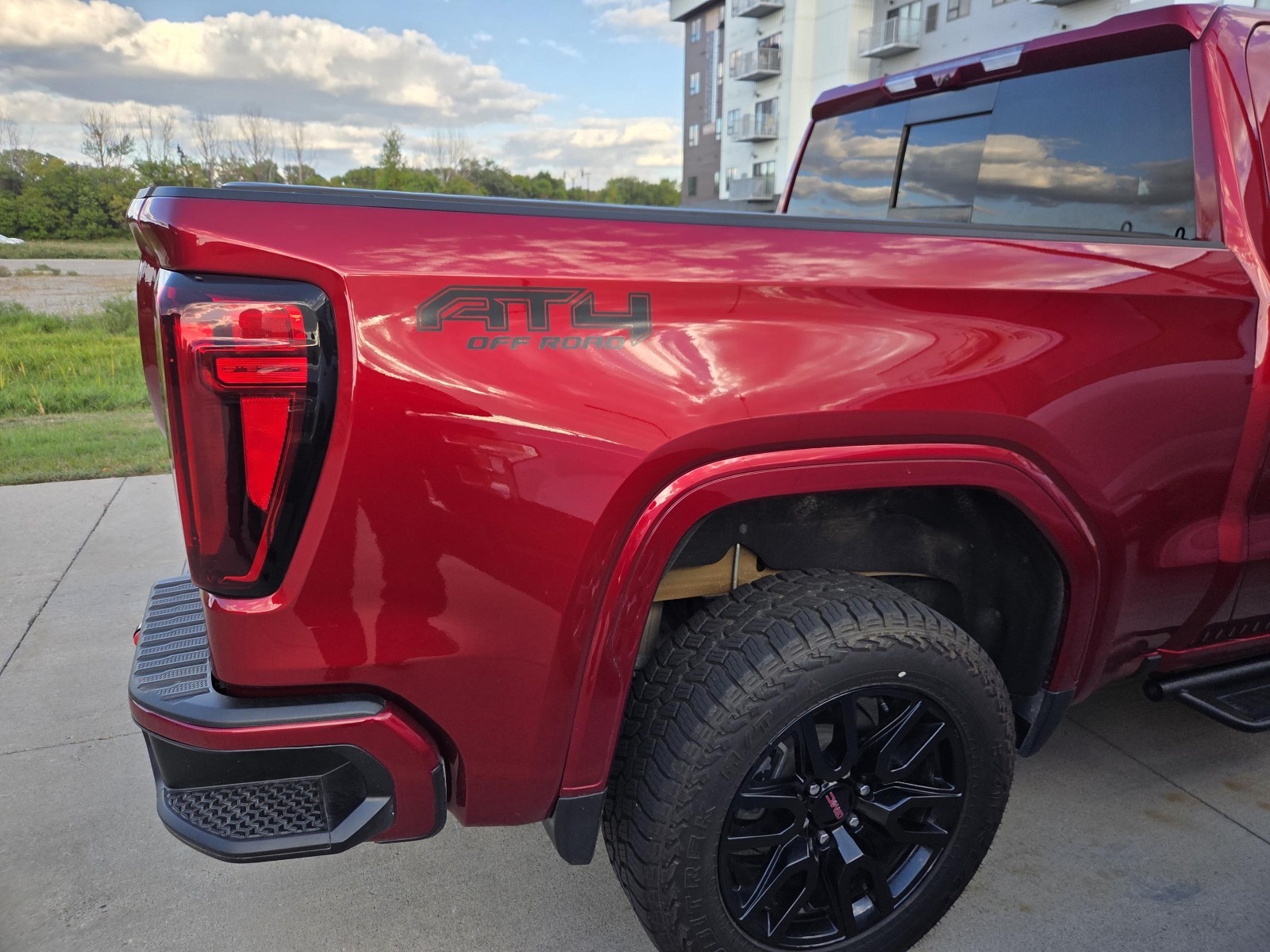 Vinyl Graphic Bedside Decal Letters Fits /Compatible GMC AT4 Off Road