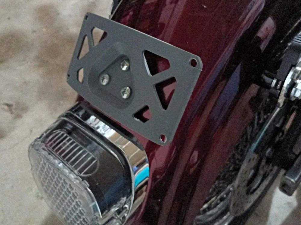 Harley Laydown License Plate mount....3D PRINTED Harley Laydown License Plate mount....3D PRINTED