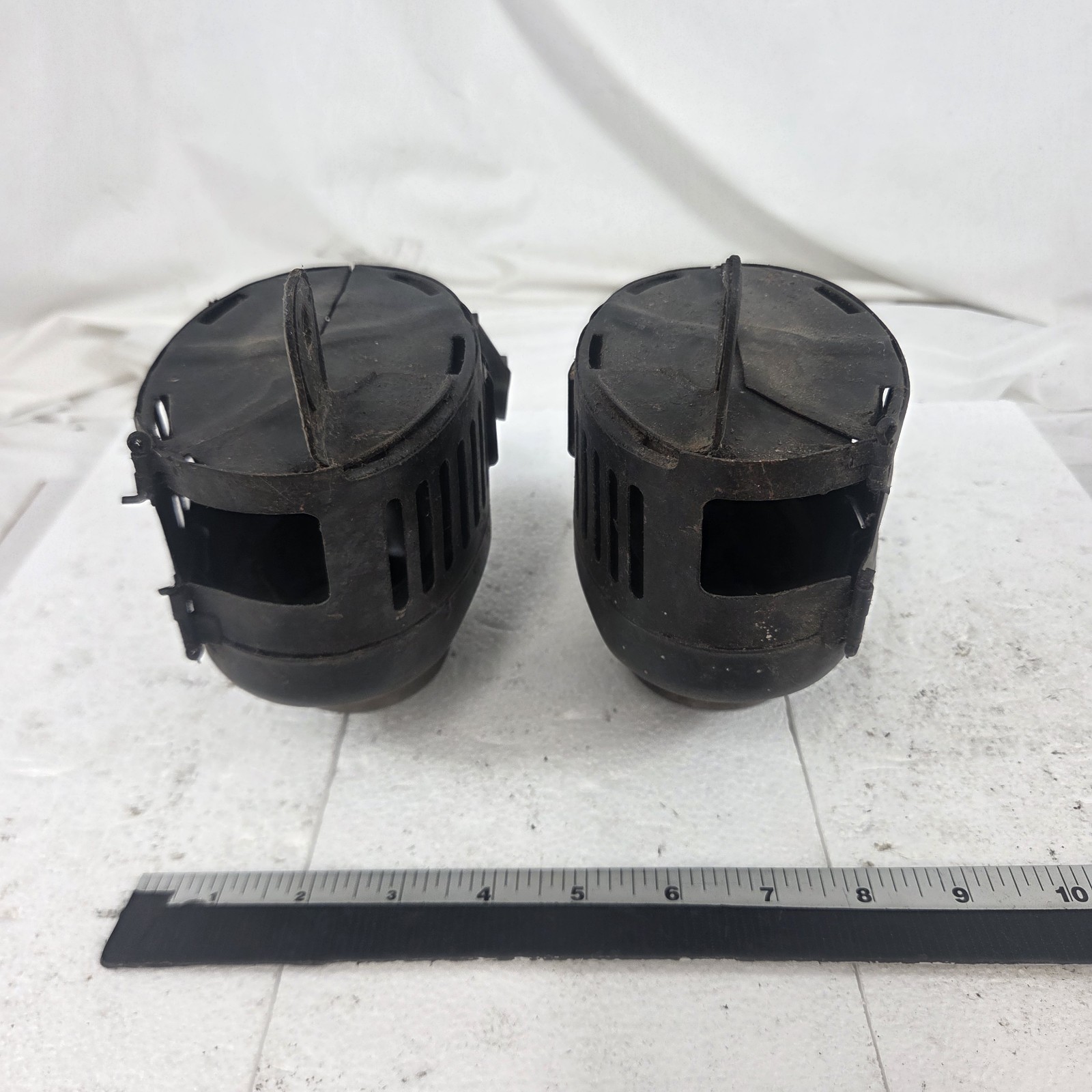 1972-73 Yamaha XS2 TX650 XS650 Air Cleaner Box Cases Left Right Pair OEM