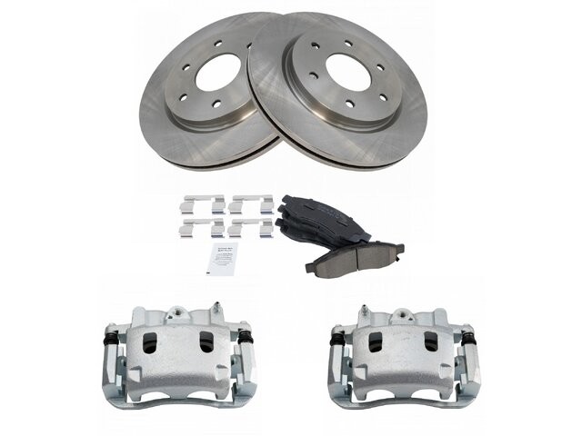 For 2005-2007 Nissan TITAN Brake Pad Rotor and Caliper Set Front 98675JGHH 2006