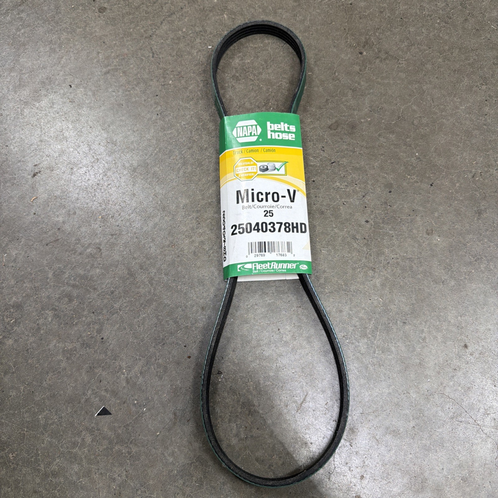 Serpentine Belt - Fleetrunner Heavy Duty Micro-V Belt - Napa 25-040378HD Serpentine Belt - Fleetrunner Heavy Duty Micro-V Belt - Napa 25-040378HD