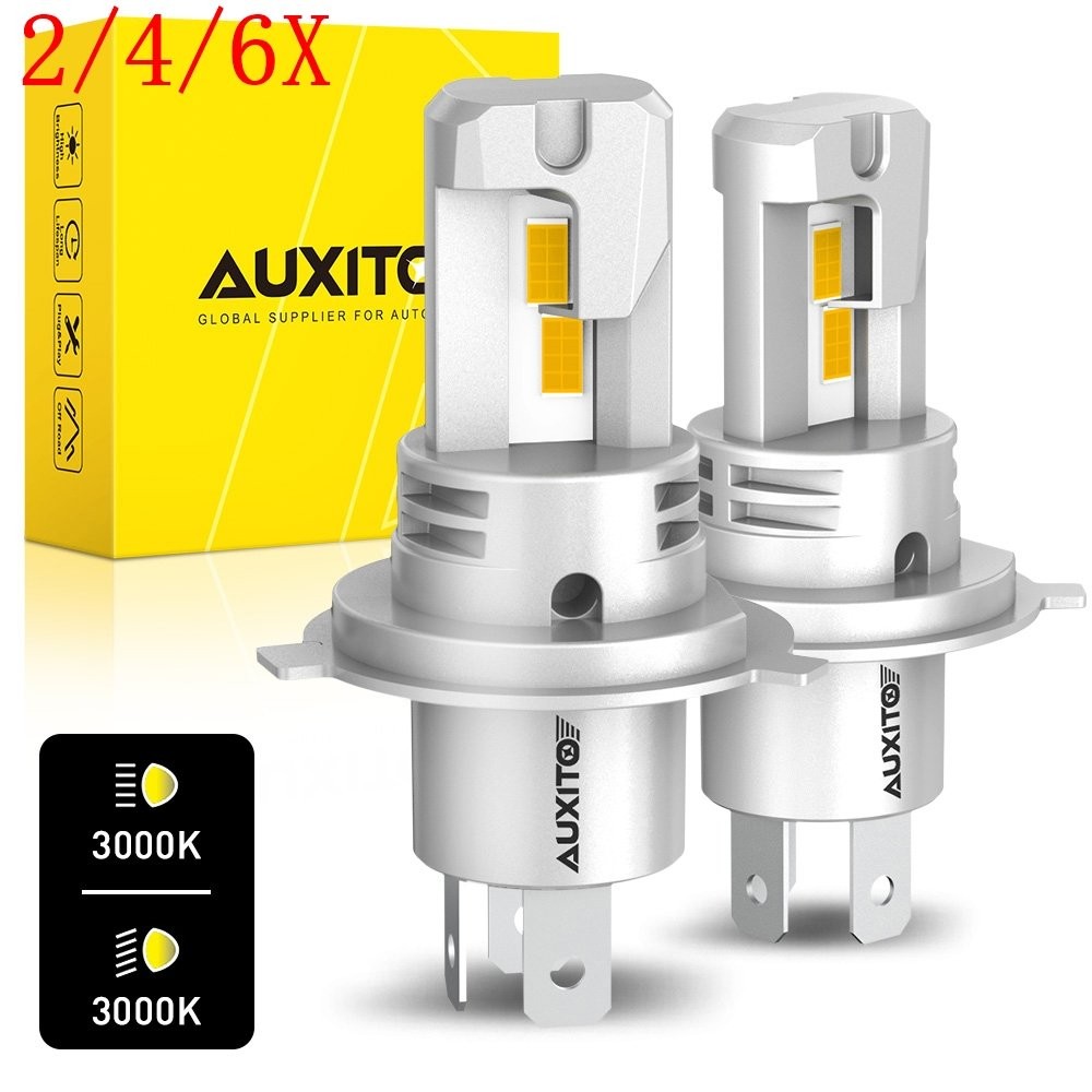 2/4/6X 2x H4 9003 GOLDEN YELLOW LED Headlight Bulb High Low Beam Combo CANBUS