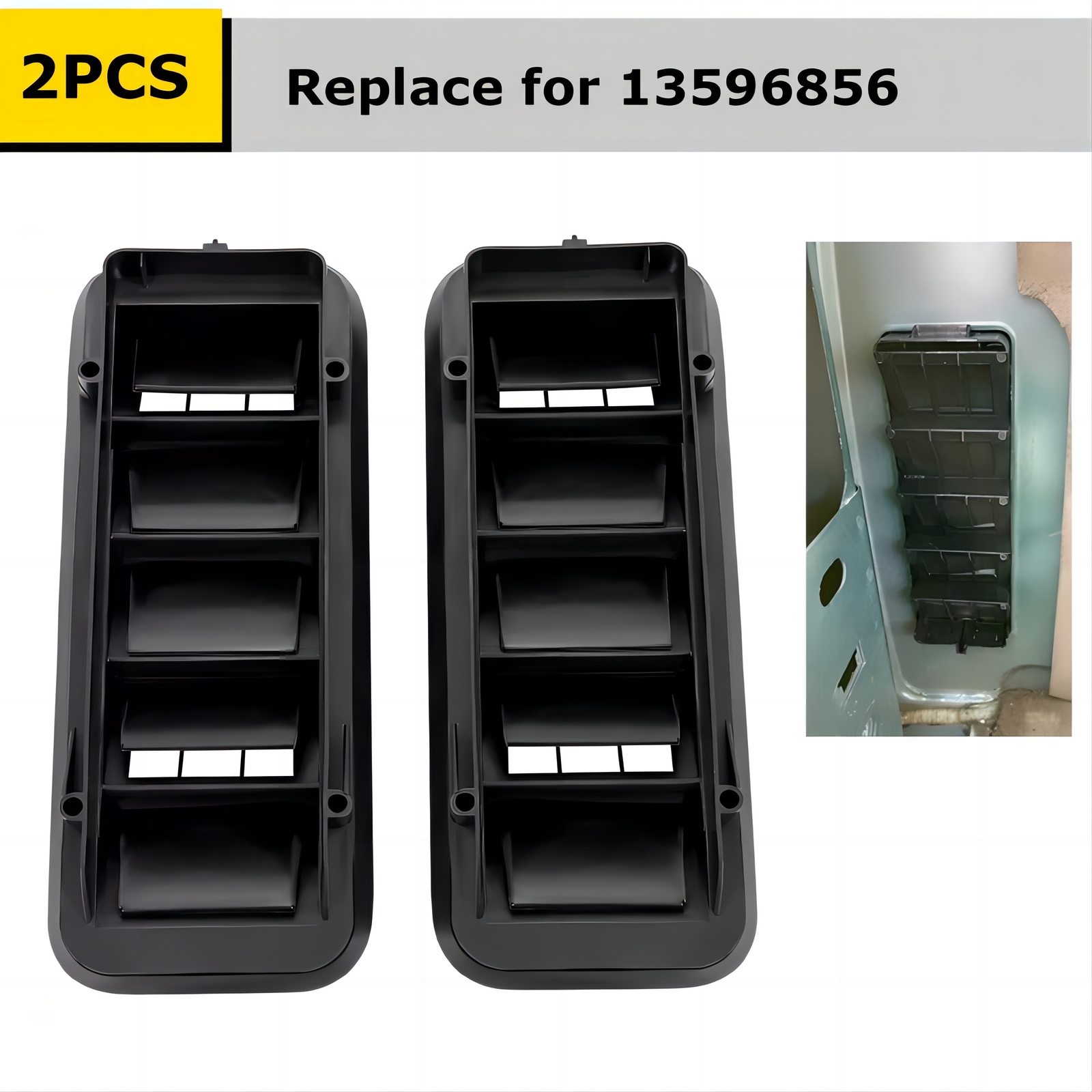 2 Cabin Pressure Air Vent Relief Valve Panel Grille For Chevrolet Silverado 1500