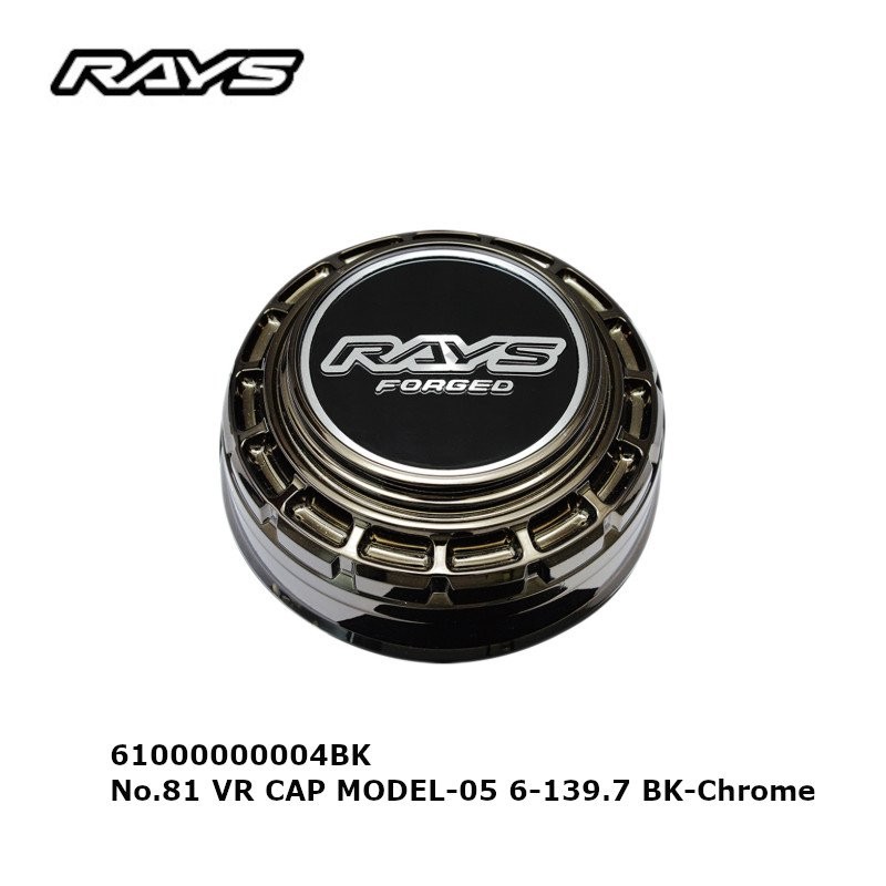 Genuine Rays Volk Racing Vr Cap MODEL-05 BLACK-CHROME Bore Φ112 No.81 SET Of 4