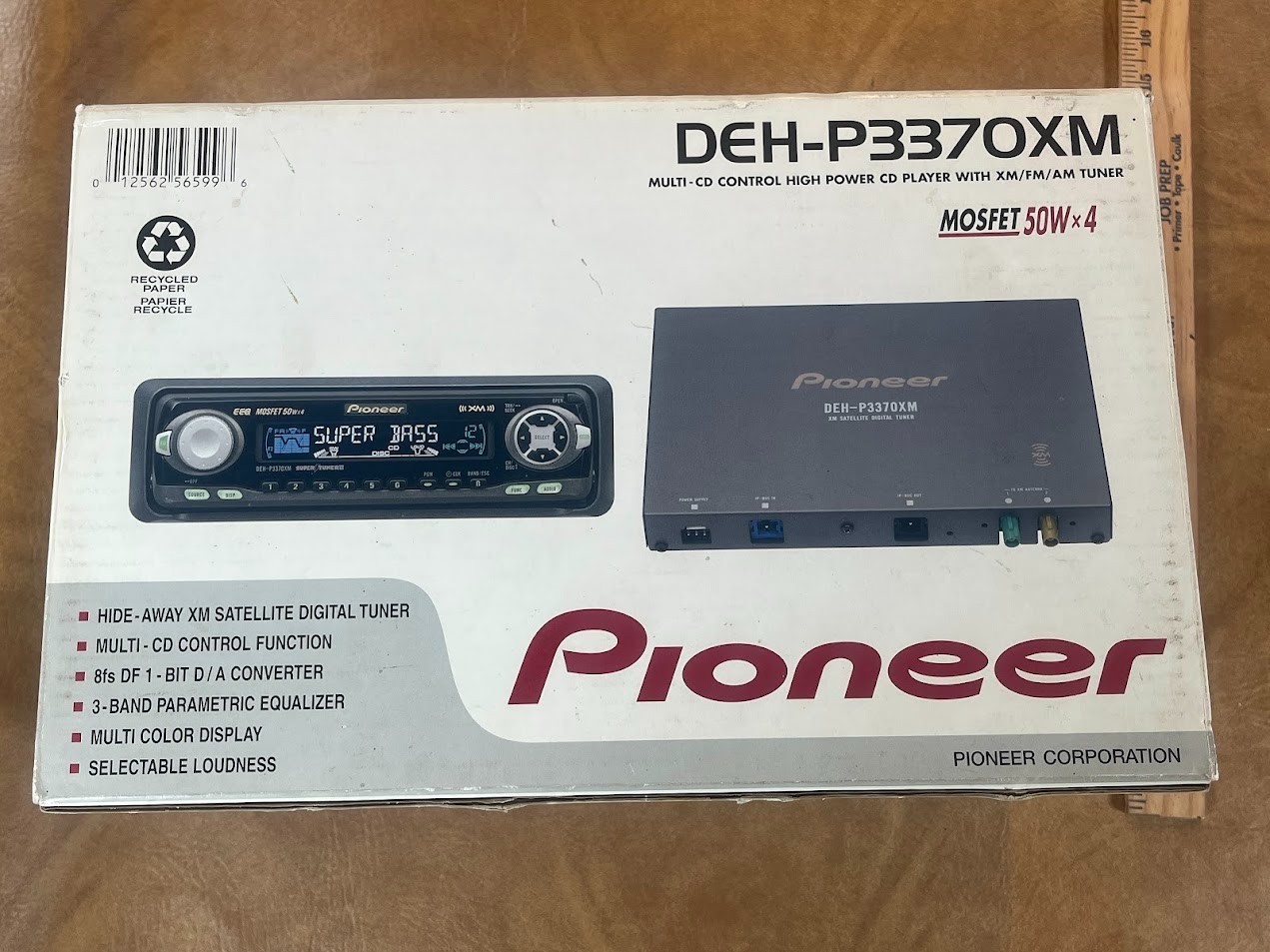 Pioneer DEH-P3370XM MULTI-CD CONTROL HIGH POWER CD PLAYER WITH XM/FM/AM Tuner Pioneer DEH-P3370XM MULTI-CD CONTROL HIGH POWER CD PLAYER WITH XM/FM/AM Tuner