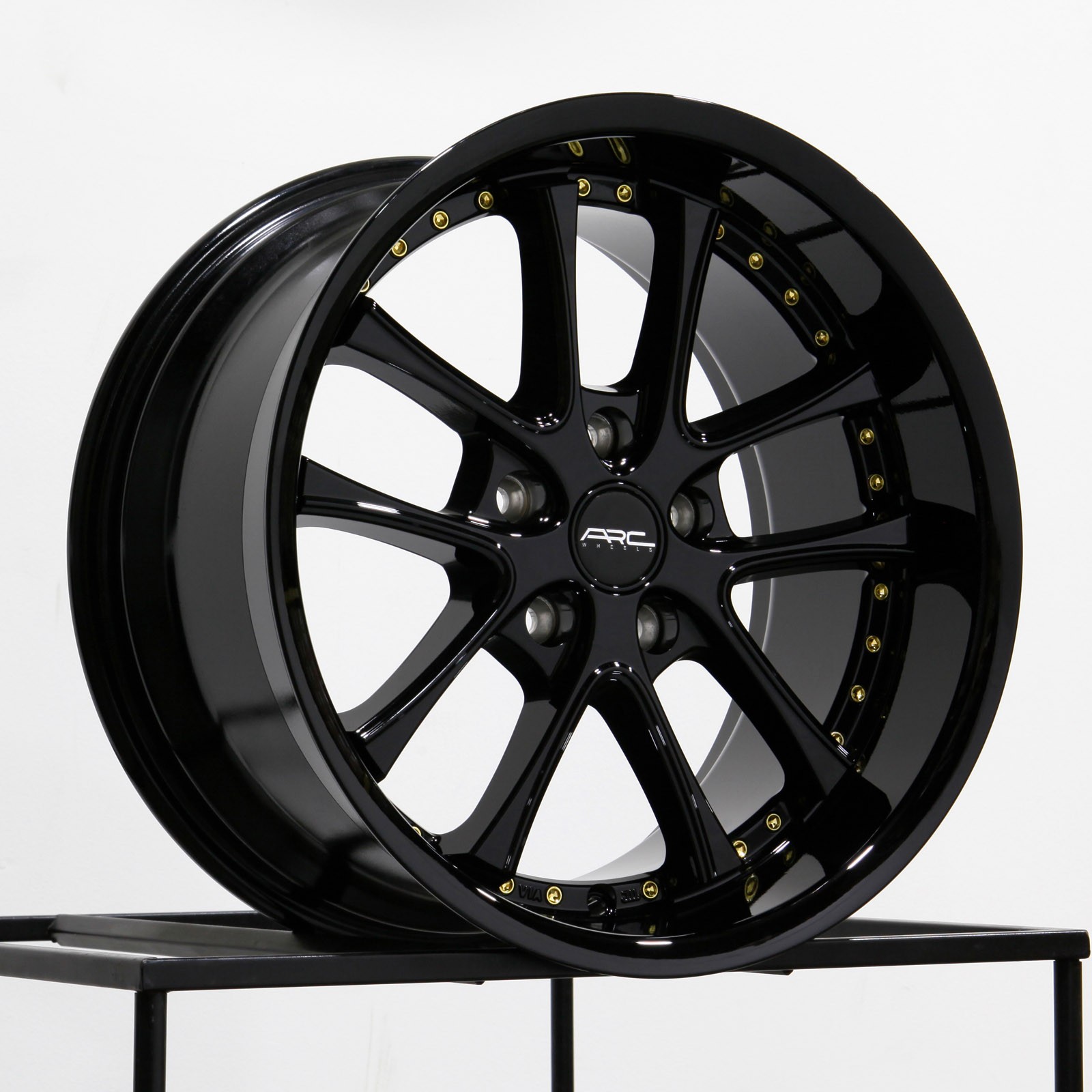 One 17x9 Vors AR5 5x114.3 30 Black Wheel Rim 73.1