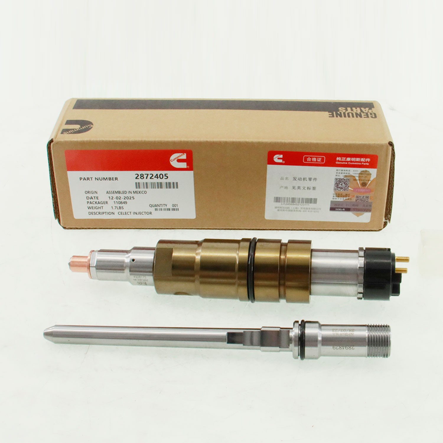 1PCS Fuel Injector 2872405 For Cummins ISX15 QSX15 Diesel Engine 5579415PX 1PCS Fuel Injector 2872405 For Cummins ISX15 QSX15 Diesel Engine 5579415PX
